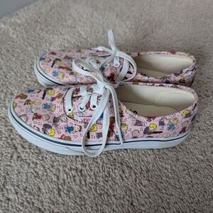 VANS - Peanuts Dance Party Pink Shoes - Kids Girls Size 3